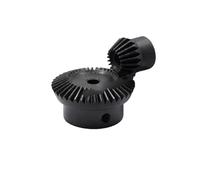 Engranaje de piñón de motor de acero resistente Engranaje helicoidal cónico espiral 1M/1,5M/2M 1:1,5/2 de transmisión 90 grados 6/8/10/12/16/18/20 mm(1.5M 18Tx36T 8MM)