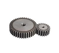 Engranaje de piñón de motor de acero resistente Engranaje recto de 2M 10T/11T/12T/13T/14T/15T/16T/17T/18T/19T/20T/21T/22T/23T/24T 45# espesor acero al carbono 20mm(2M 22T -1pcs)