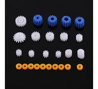 Engranaje de tornillo sinfín de plástico, 26pcs 2 2.3 3 3.17 4 mm Manguito de tornillo sin fin de tornillo de plástico para modelo de coche de avión