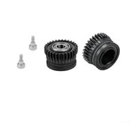Engranaje de transmisión de filamento de metal para kit de extrusora compatible con K1 para K1C para K1 Max 3 para V3 para V3 Plus, diseño de doble engranaje 14,5 x 9,6 mm duro (negro)
