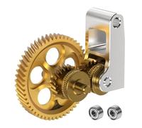 Engranaje del Extrusor para Bambu Lab X1 / X1C / X1E / P1P / P1S - Engranaje de Latón con Brazo de Aluminio Ligero para una Extrusión Estable - Accesorios para Impresoras 3D