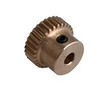 Engranaje del motor del piñón, inglete escalonado 1 pieza 0,5 módulo 30 dientes engranaje recto 12x16x4 mm rueda de engranaje helicoidal de latón 0,5 M 30T 4 mm piñón del engranaje de diámetro interio