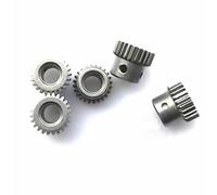 Engranaje del motor del piñón, inglete escalonado 5 piezas 0,5 módulo 24 dientes Engranaje 6 mm Orificio interior 0,5 M 24T Motor del engranaje del piñón recto Rueda de engranaje de acero metálico con