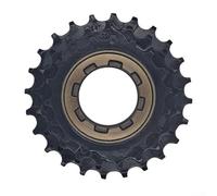 Engranaje del piñón de la rueda libre de la bicicleta de 3 velocidades para el eje rotatorio, casete de acero 18-21-24T con el hilo británico B1.375×24, forjado en frío CNC mecanizado, 98.5×98.5×15.5
