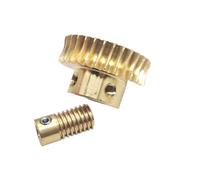 Engranaje helicoidal de cobre con relación 1:20, módulo 0,5, 20 dientes, engranaje helicoidal de turbina, eje de varilla de turbina de 8 x 20 mm, juego de reductores de 0,5 m y 20 T. Reductor turbina(