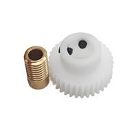 Engranaje helicoidal de plástico de 0,5 m y 20 dientes, vástago helicoidal de cobre con orificio de 6 mm, orificio de 3-5 mm, autoblocante(5mm bore rod)