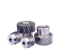 Engranaje helicoidal izquierdo de 20, 22, 25 y 35 dientes, módulo de 1,5 m, cremallera de acero n.° 45 for engranajes cónicos, diámetro interior de 12-25 mm.(22T-Bore 12(K4)-H30)