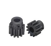 Engranaje impulsor del motor de acero 1 pieza Mod 1.5 14T Orificio de engranaje recto 4 5 6 8 mm Engranajes de transmisión de acero Módulo 1.5 14 dientes Accesorios de piñón de motor(Bore 4mm)