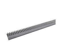 Engranaje industrial, engranaje recto de piñón 1 módulo de cremallera y engranaje de acero de 10 x 10 x 500 mm + 1 módulo de piñón de 15 dientes, engranaje de acero, engranaje de metal, engranaje de c