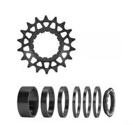 Engranaje Libre 16T Acabado Anodizado Engranaje Libre 16T Acabado | Aleación aluminio ligera, hueco CNC, 16T ideal subidas, rosca segura, acabado vibrante(Black - 18T)