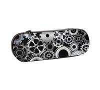 Engranaje Metal Renderizado Tecnología Arte Digital, Estuche para lápices Estuche para lápices de Cuero de PU Estuche para lápices de Gran Capacidad Estuche para lápices Bolsa de cosméticos