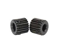 Engranaje recto 0,5 M-20T/22T/24T SC45# acero al carbono ennegrecimiento Mini rueda tamaño del orificio 4/5/6/6,35mm accesorios de transmisión(5 mm,0.5M24T)