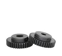 Engranaje recto 1.5M40T de 40 dientes, acero al carbono SC45, grosor de rueda de 12 mm, diámetro interior de 6-25 mm, 1 unidad(16 mm)