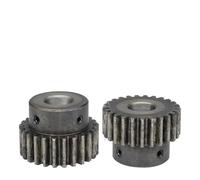 Engranaje recto de 1,5 M-26T/27T, paso de dientes: 4,71 mm, diámetro interior: 8-17 mm, acero al carbono SC45, 1 unidad(10 mm,27T (round hole))