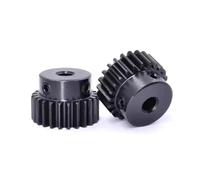 Engranaje recto de 1 m, 22 dientes, cremallera, 45 lb, orificio de acero de 10 mm, 22 dientes, 1-16 piezas(5pcs 1M 22 Teeth)