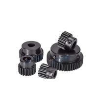 Engranaje recto de 1 m con orificio de 15/16/17/18-30 dientes, 5 x 4,5 mm/6 x 5/6 x 6,5, 45#, acero y metal, 1 unidad(5x4.5mm,16 Teeth)