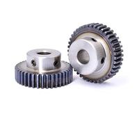 Engranaje recto de 1M, 70, 72, 80, 100, 120 dientes, engranaje Motor con módulo paso 1, 70T, 72T, 80T, 100T, 120T, 45#, diámetro engranajes impulsores acero 8-16mm, ud(15mm,70 Teeth)