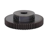 Engranaje recto de acero al carbono 1M 72T 45 con diámetro interior de 8-20 mm para diversas aplicaciones. (72 dientes 17 mm)