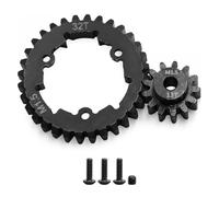 Engranaje recto de acero M1.5 32T/35T con engranaje de motor 12T/13T, piezas de actualización RC para TRAXXAS 1/5 X-MAXX 6S/8S XRT RC Car (32T+13T)