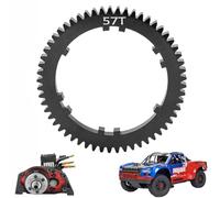 Engranaje recto de acero reforzado 57T para Arrma 1/8 Mojave 4S 4X4 BLX RC piezas de actualización de coche (negro)