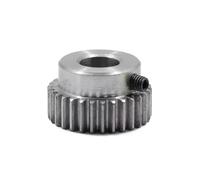 Engranaje recto de una pieza 1M20T n.° 45, orificio de acero de 6/6,35/8/10 mm, 90 grados, 1/2/3-6 piezas(2PCS,1M20T 6.35mm hole)