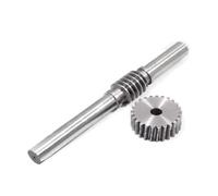 Engranaje Sin Fin, 2 Módulo 35 Dientes, Juego de Tornillo y Rueda en Acero 45 para Transmisión, Maquinaria Industrial y Proyectos DIY