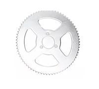 Engranajes De Cadena De Motocicleta Para minimoto deportiva de dos tiempos de 49 cc, engranaje de cadena trasera de tres orificios 25H-68T(Blanco)
