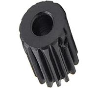 Engranajes de motor de aleación de aluminio, 1 Mod 10-14T Juego de piñón engranaje recto Diámetro 4-7 mm OD 12-16 10 piezas Negro 45# Acero(1m 10t 12mm,Bore 4mm)