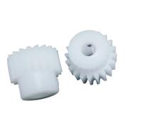 engranajes de plástico, Pack Of 2 Plastic Spur Gear 0.5M 20T Step Cylindrical Gear With Multiple Bore Sizes(8mm bore)