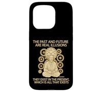 Engranajes de reloj con cita zen de Alan Watts Present Mind Now Carcasa para iPhone 15 Pro