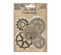 Engranajes Decorativos Avantus de 3,8 cm a 5,08 cm de diámetro, Color níquel, latón y Cobre, Otros, Multicolor