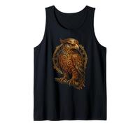 Engranajes mecánicos Steampunk de águila calva industrial gótico Camiseta sin Mangas