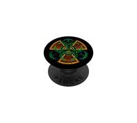Engranajes radiactivos Steampunk bioactivos Biohazard Cogs PopSockets PopGrip Adhesivo