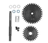 Engranajes Spur 1.5M Acero Endurecido, Juego de 2 Piezas con Eje de Transmisión para Coche RC 1/5, 25T + 30T - Alta Durabilidad, Repuesto Compatible para (Nuestro hermano prohibido +)