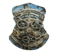 Engranajes Steampunk Geniales Polainas De Cuello 26X30Cm Viento Polvo Prueba Cuello Pañuelo Lavable Pañuelo De Cabeza para Caza Deportes Mujer