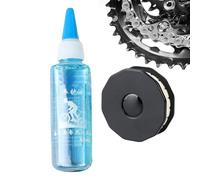 Engrasador de cadena de ciclo, herramienta de lubricante de cadena de ciclo,Rodillo lubricante de engranaje con 60 ml de aceite - Mantenimiento de la rueda de desplazamiento Mountain Cycle