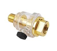 Engrasador De Neumático Línea - Mini Lubricador De Aire, Herramienta Neumática De Cobre Plateado Hierro | Inyector De Aceite Compresor De Aire Equipo De Tubos Neumáticos Herramientas Eléctricas