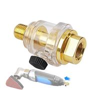 Engrasador neumático en línea, mini lubricador automático neumático de 1/4 de pulgada, compresión de | Herramientas eléctricas neumáticas para herramienta de tubería de compresor de