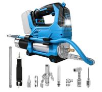 Engrasadora Eléctrica Compatible con Makita 18V, Pistola de Grasa Sin Escobillas 12000 PSI 400CC, 3 Velocidades Ajustables con Luz LED para Mantenimiento de Maquinaria (Sin Batería ni Cargador)