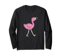 engreído Flamingo Corre ofendido Manga Larga