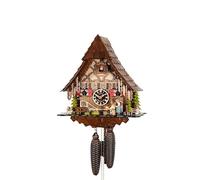 Engstler Casa de la Selva Negra del Reloj Cuco, la Chica de la Selva Negra Mueve la Madera Ondulada y el Bebedor de Cerveza Levanta el Brazo