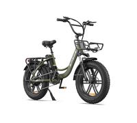 ENGWE Bicicleta Electrica para Adultos, 20 * 4.0 Fat Tire Step-Through E-Bike para Mujeres - Bateria 48V 13A - 7-Velocidades - Amortiguador Dual - para Desplazamientos y Excursiones L20/L20 Boost