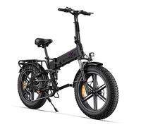 ENGWE Bicicleta Eléctrica Plegable 250W E-Bike, 20×4.0 Inch Off-Road Fat Tire, Batería de 48V 13Ah Alcance hasta 120km, 25KM/H 7 Velocidades Suspensión Completa Engine X