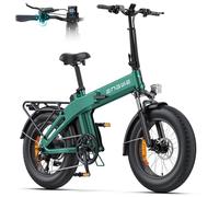 ENGWE Bike Bicicleta Plegable, Batería De 48 Vy 13,5Ah con hasta 120km De Autonomía, Sensor De Par Y Diseño Plegable con Frenos Hidráulicos Y Aplicación para Todo Terreno, EP-2 3.0 Boost (Verde)