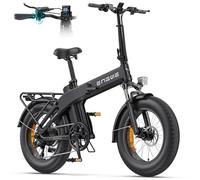 ENGWE Bike Bicicleta Plegable, Batería De 48 Vy 13,5Ah con hasta 120km De Autonomía, Sensor De Par Y Diseño Plegable con Frenos Hidráulicos Y Aplicación para Todo Terreno, EP-2 3.0 Boost (Negro)