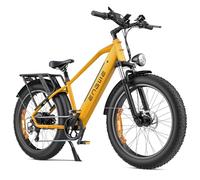 ENGWE E26 Bicicleta Eléctrica para Adultos, 26"x4.0" Fat Tire, Bicicleta de Montaña Eléctrica de 250W, Batería de 48V 16Ah, Alcance de hasta 140KM, 7 velocidades, (High-Step, Amarillo Abejorro)