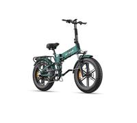 ENGWE Engine Pro 2.0 Bici eléctrica Plegable con Feto Gordo de 20" x 4,0", Batería de 48V 16Ah con una hasta 110KM, Sensor de Par, Suspensión Doble y Freno Hidráulico y 8 Velocidades (Verde)