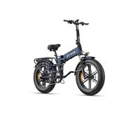 ENGWE Engine Pro 2.0 Bici eléctrica Plegable con Feto Gordo de 20" x 4,0", Batería de 48V 16Ah con una hasta 110KM, Sensor de Par, Suspensión Doble y Freno Hidráulico y 8 Velocidades (Azul)