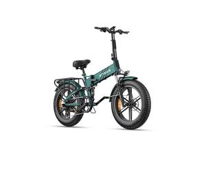 ENGWE Engine Pro 2.0 Bici eléctrica Plegable con Feto Gordo de 20" x 4,0", Batería de 48V 16Ah con una hasta 110KM, Sensor de Par, Suspensión Doble y Freno Hidráulico y 8 Velocidades (Verde)