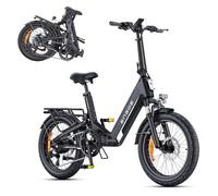 ENGWE L20 3.0 Boost Bicicleta eléctrica, batería de 48 V y 13,5 Ah, hasta 135 km, Sensor de par y Frenos hidráulicos, neumáticos 20x3,0, compatibilidad con aplicación (Estándar, Negro)